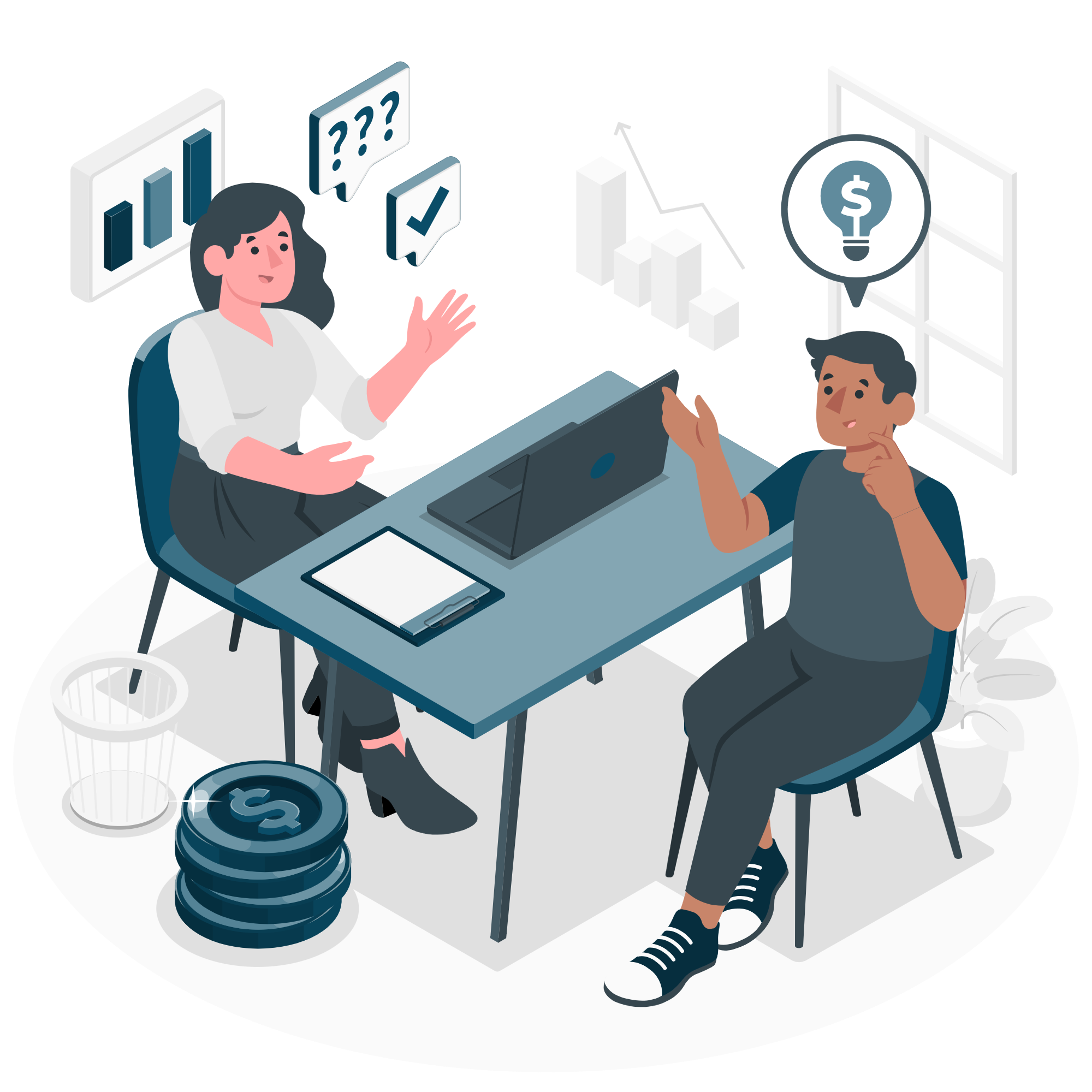 Team collaborating on a digital marketing strategy